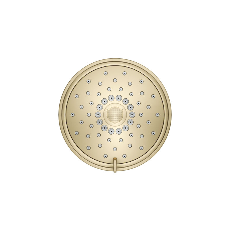 Purist 1.75 GPM Full/Standard Fixed Shower Head, Vibrant French Gold