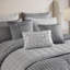 Ensemble d'édredon en jacquard pour grand lit 10 pièces gris-131603015-131603016
