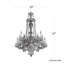 Sterling 12 Light 29in x 38in Two-Tier Chandelier in Silver with Clear Heritage Handcut Crystals-2024368629-2024368616