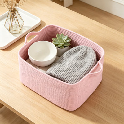 Très grand panier de rangement tissé avec poignées, couverture de 95 L et organisateur de jouets pour le salon, la chambre de bébé et le placard