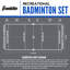 Ensemble de badminton récréatif