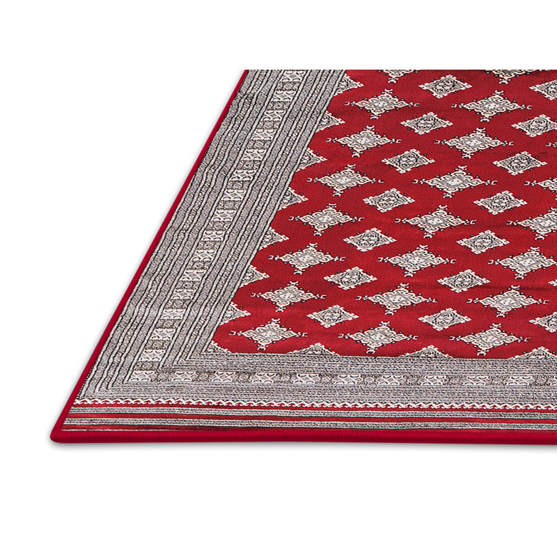 Tapis rouge / gris Sarina Southwestern, Rectangle 7' x 10'
