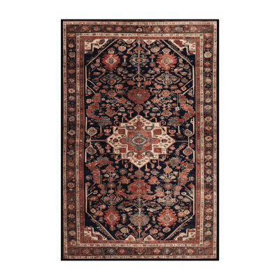 Machine Washable Persian Brown Area Rug