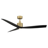 Spinster 60'' Smart Ceiling Fan with LED Light and Bluetooth Remote Control Included, Works With Alexa and iOS / Android App