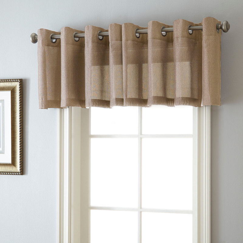 Halley Tailored Window Valance, Gold