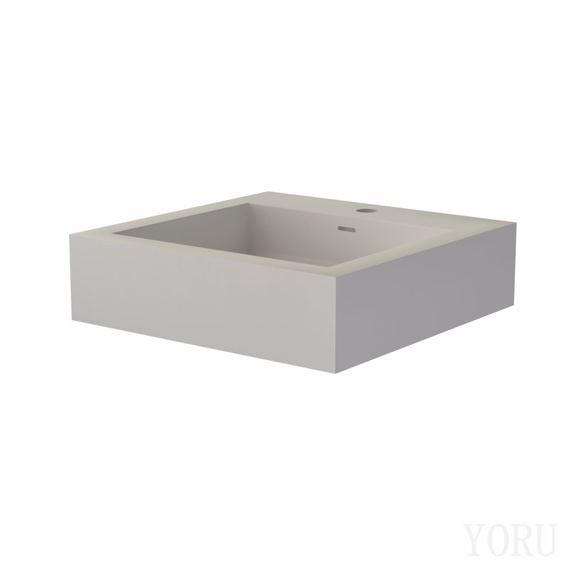 Lavabo pour salle de bain blanc mat