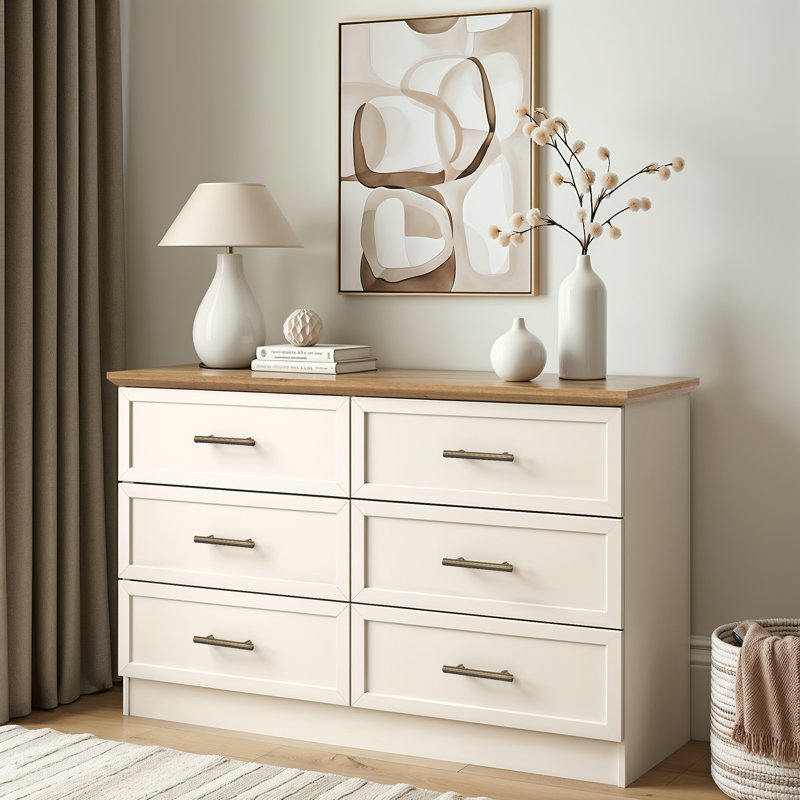 6 Drawer Chest, Ivory