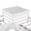 Lit plateforme en L avec lit gigogne, tiroirs et bureau intégré - 3 lits en 1, rangement convertible pour un espace limité-922160926