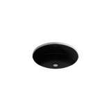 Verticyl Ceramic Oval Undermount Bathroom Sink with Overflow