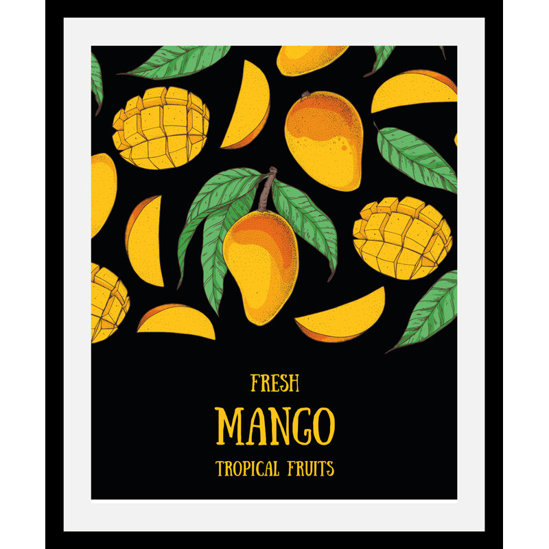 Fresh Mango - Single Picture Frame Print, 70cm H x 50cm W