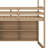 Wood House Loft Bed With Slide, Storage Shelves And Light, Climbing Ramp-1027695983