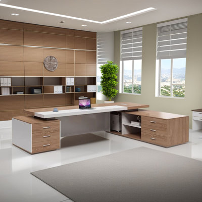 Contemporary Minimalist Office Desk for Professionals