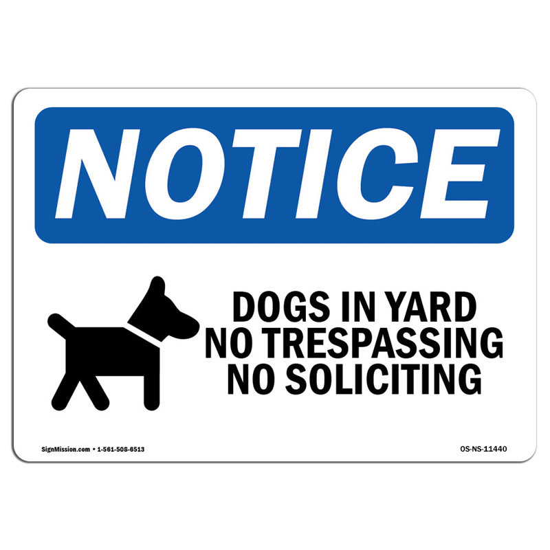 «Dogs in Yard», signe d'intrusion avec symbole