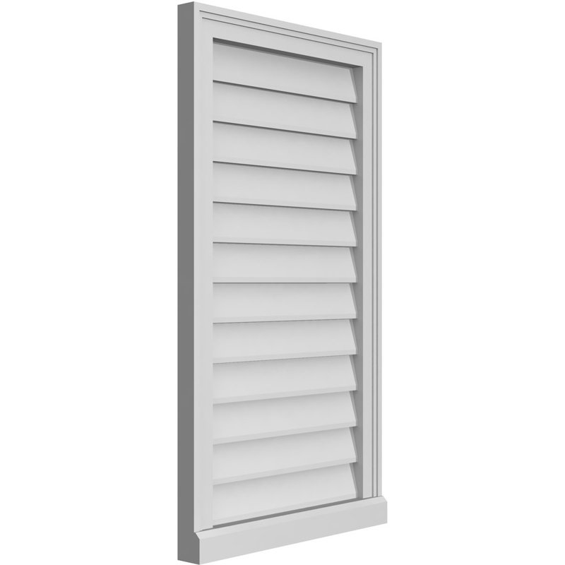 Cadre de seuil Brickmould, brun clair apprêté, H 36 po x l 20 po x P 2 po