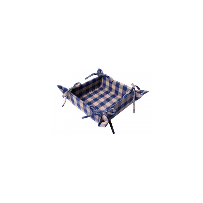 Panier à pain Crabtree, H 4 po x l 8 po x P 8 po, Bleu marine