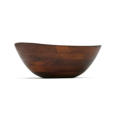 Cherry Matte Finish Wavy Rim Bowl, Large