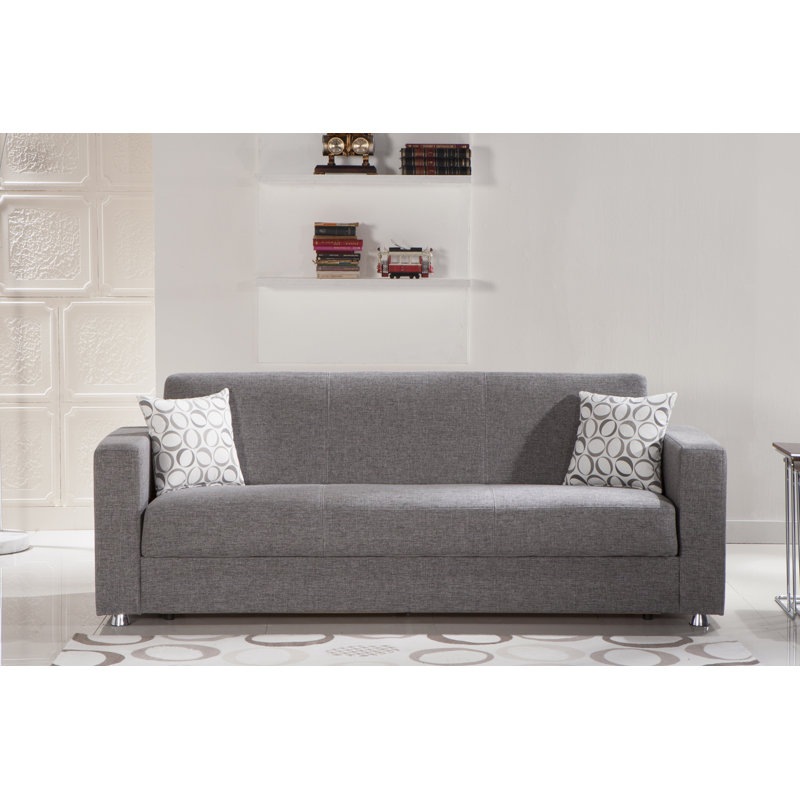 Tokyo Tight Back Convertible Sofa, Gray