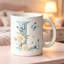 1pc with L Monogram Ceramic Coffee Mug Coffee Cup Tea Mug Holiday Gift Leisure Time suitable for holding Tea Milk Water a nice present for holidays and reliable for relaxing activities.