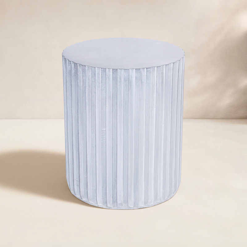 Table d'appoint d'extérieur Halona, Gris clair