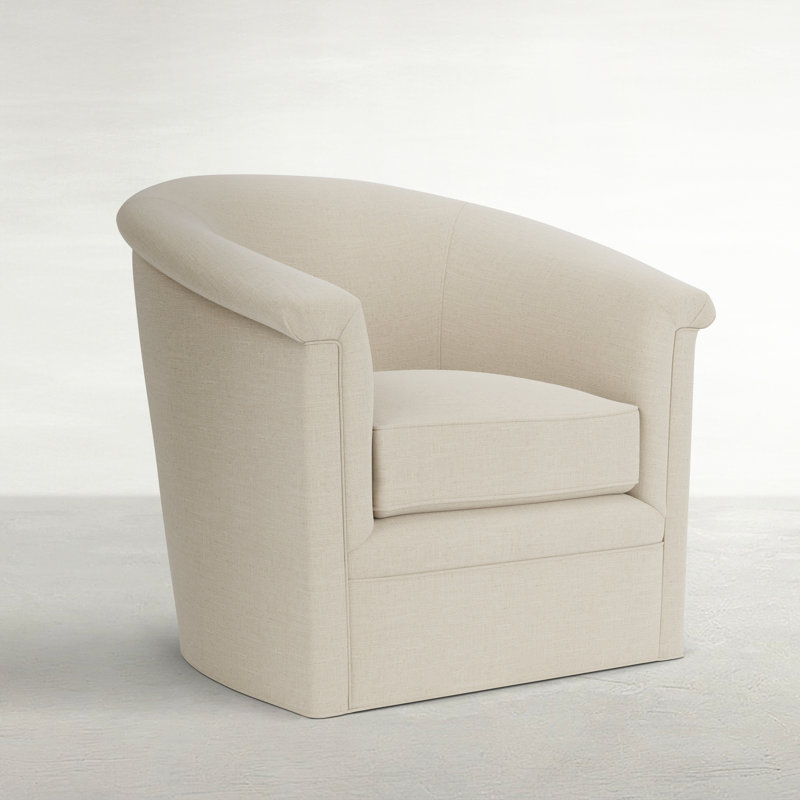 Chaise pivotante Barclay, Reed rayé argent