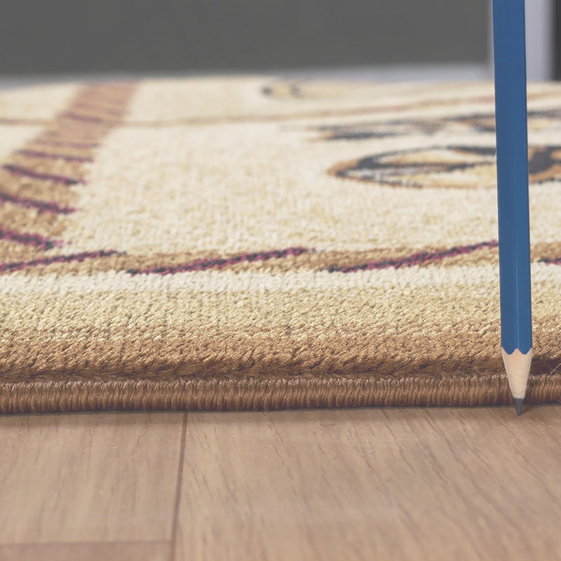 Tapis tribal beige Southwest, Rectangle 5 pi 3 po x 7 pi 3 po