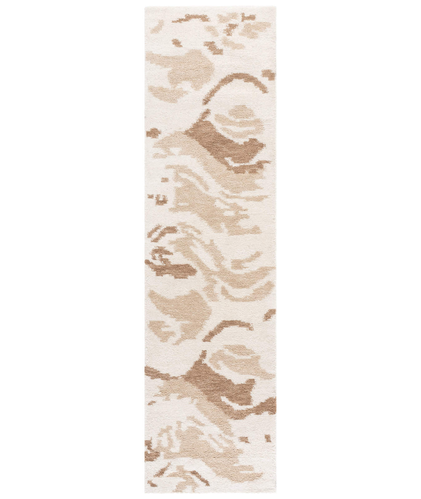 Hand-Tufted Abstract Wool Rug, Runner 2'3" x 9'