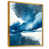 Toile avec cadre flottant or