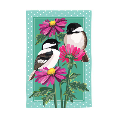 Drapeau de maison Chickadee Friends