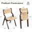 Chaise d'appoint pliante en bois massif-173123841