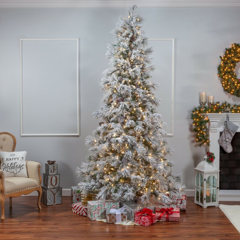 The Holiday Aisle® Lighted Pine Christmas Tree & Reviews | Wayfair