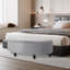 Velvet Upholstered Bench with Flip Top-2044425042