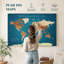 Carte du monde personnalisée avec punaise IV-636621078-637354010