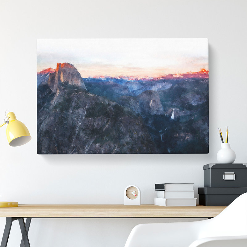 Half Dome Falls - Wrapped Canvas Painting, 35cm H x 50cm W x 3cm D