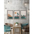 A Desert Oasis - 3 Piece Single Picture Frame Painting