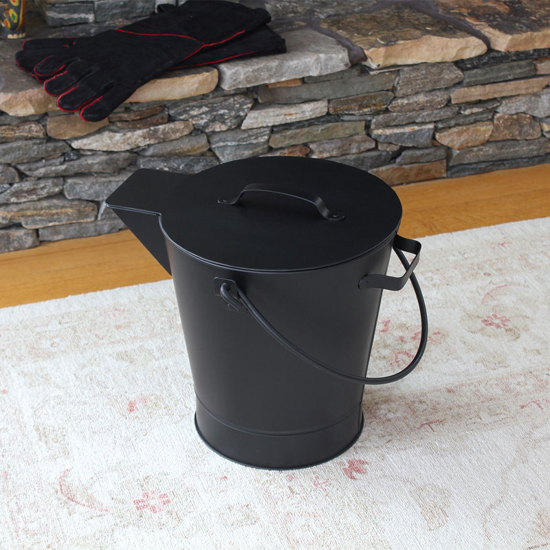 Castaldo Brass Fireplace Tool Set, All Black Powdercoated