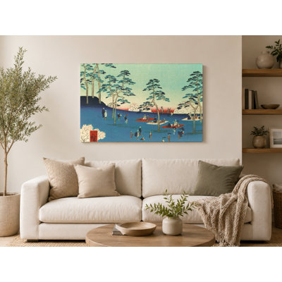 Gotenyama Hill, Shinagawa (1856) — Landscape Canvas Wall Art