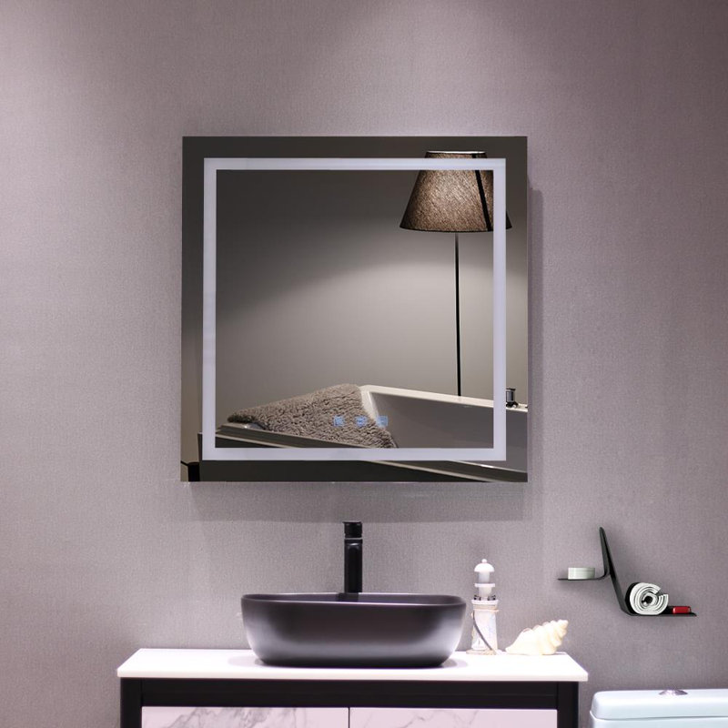 Miroir de salle de bain Giardina, 32 po x 32 po