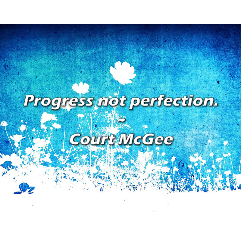 Court McGee, citation: Progress not perfection.
