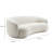 Kendall 90" Cream Textured Chenille Sofa