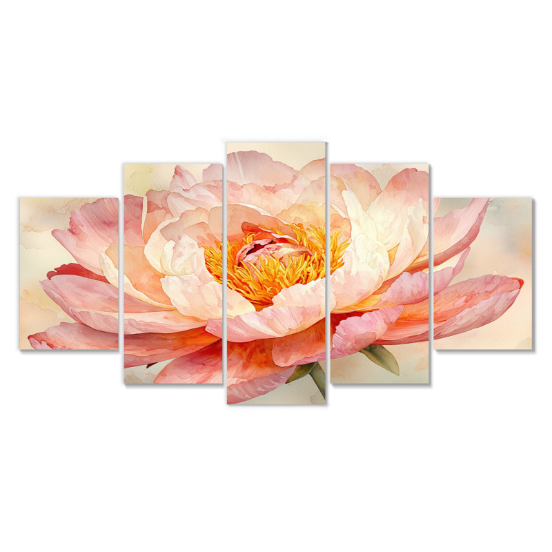 Nénuphar, pivoine Simplicity Bloom I - pivoines, art mural