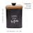 Farmhouse Black Enamelware Canisters (Set Of 3); Storage Containers For Coffee, Tea And Sugar In Black Enamel And Wood Design