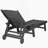 Outdoor Lounge Chair With Wood Texture, Oversized Chaise Lounge With 5 - Position Adjustment, Hdpe Material, Wheels And Cup Holder For Patio Relaxation-490468641