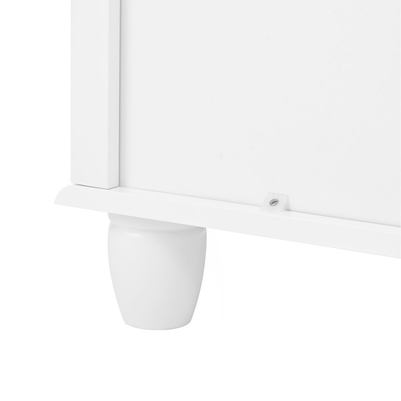 Commode et commode blanches avec tiroirs avec espace profond, armoire de rangement en bois pour le salon, couloir, bureau, blanc