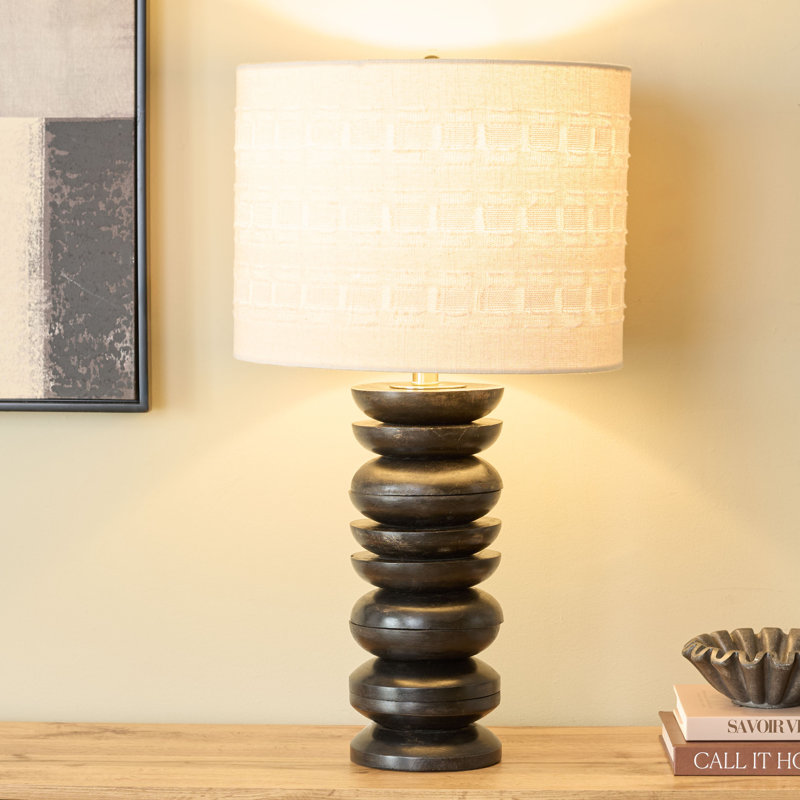 Asta 27 Inch Mango Wood Table Lamp
