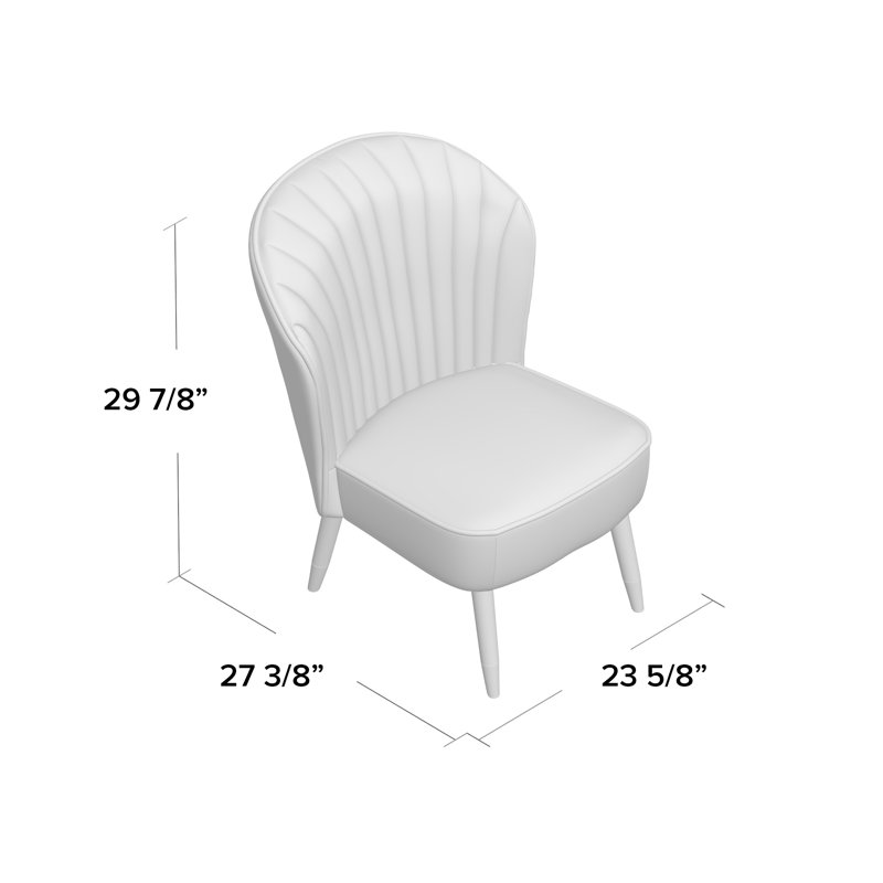 Elyria Velvet Side Chair, Pink