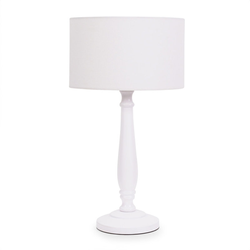 Annum Wood Table Lamp, Yes, White, White