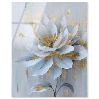 «White Petals», reproduction d'art acrylique sur toile par Art Remedy