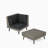 SOFA SET CORNER+TABLE