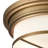 13'' Wide 2-Light Flush Mount - Classic Brass-119746343