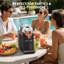 Slush Machine, 6-in-1 Frozen Drink Maker, 2L Slushie Maker Machine Stainless Steel, Slushy Maker with LED Display, Auto-Clean, Create Slush, Ice Cream, Cocktails, Milkshakes, for 6-10 Home & Parties.